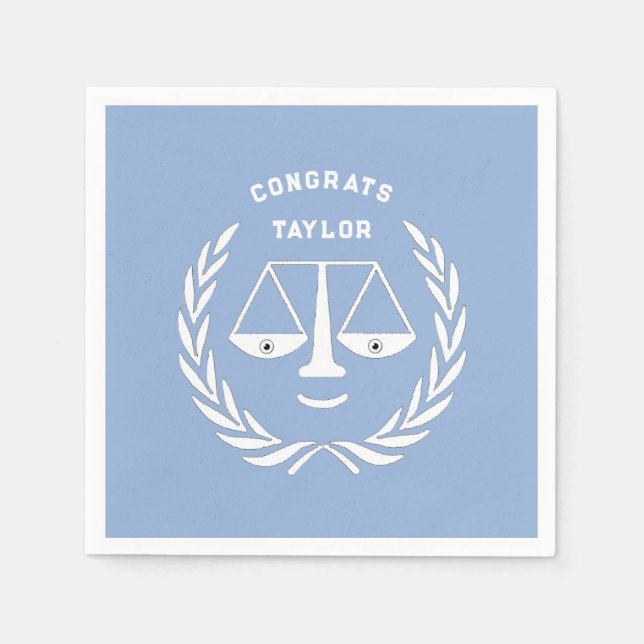 Abschluss der Law School Red Serviette (Vorderseite)