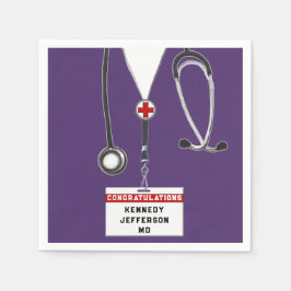 Abschluss der Medizinschule Napkins Serviette