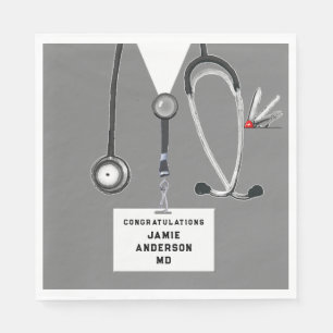Abschluss der Medizinschule Napkins Serviette