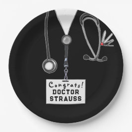 Abschluss der Medizinschule Pappteller