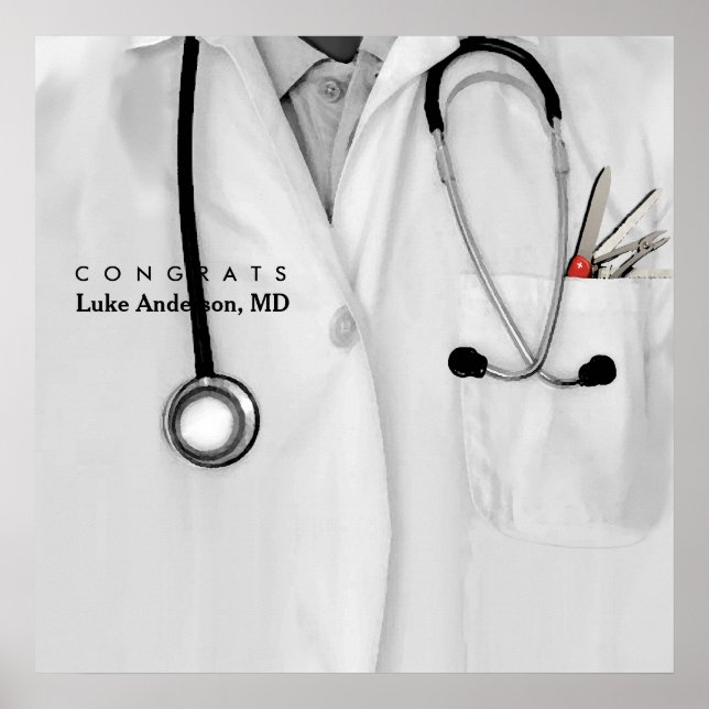 Abschluss der Medizinschule Poster (Vorne)