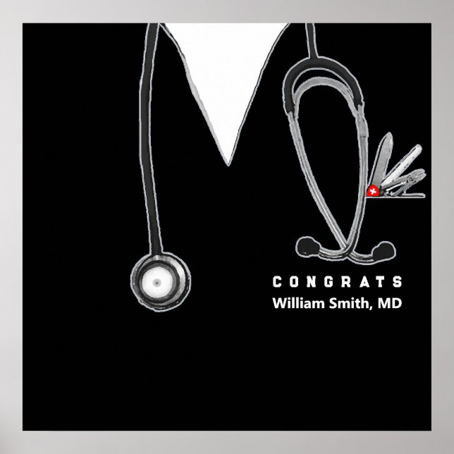 Abschluss der Medizinschule Poster (Vorne)