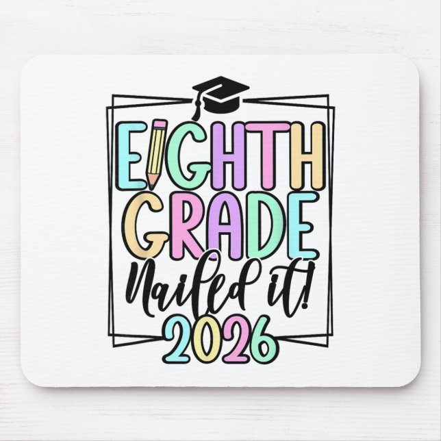 Abschluss der Mittelschule 2026 8. Klasse Mousepad (Vorne)