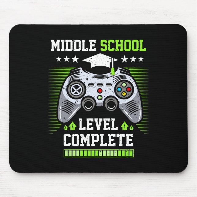 Abschluss der Mittelschule Abschlussklasse 2025 Ga Mousepad (Vorne)