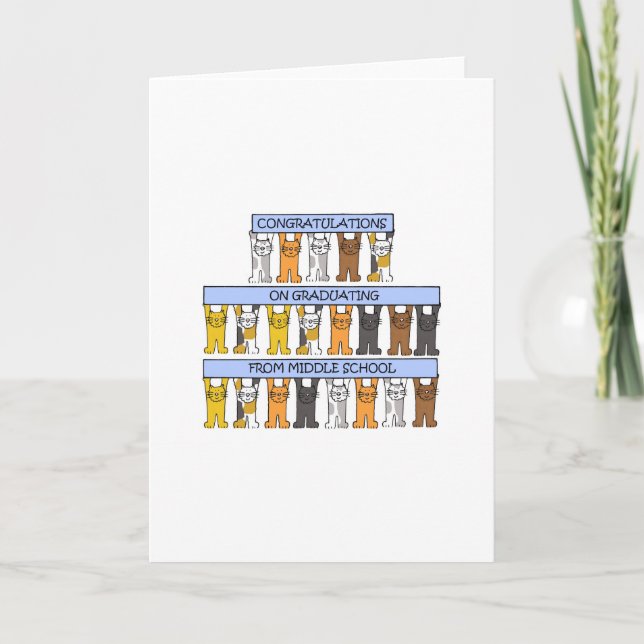 Abschluss der Mittelschule Karte (Vorderseite)