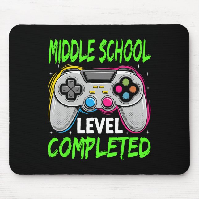 Abschluss der Mittelschule Totaler Gamer Cl von 20 Mousepad (Vorne)