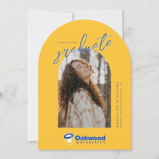 Abschluss der Oakwood University Einladung
