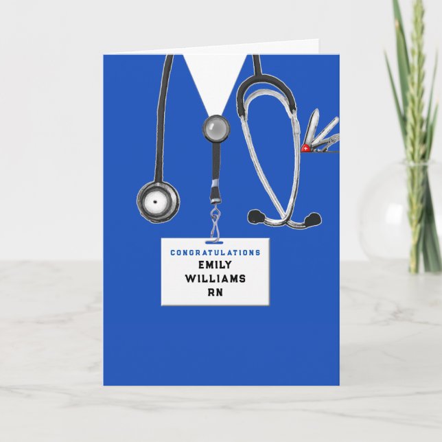 Abschluss der personalisierten Krankenpflege Karte (Vorderseite)