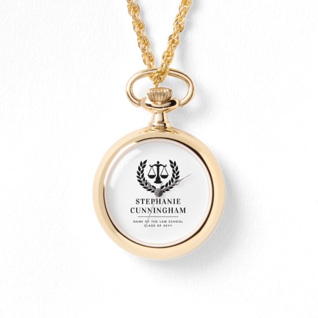 Abschluss der personalisierten modernen Jura-Schul Armbanduhr (Vorderseite)