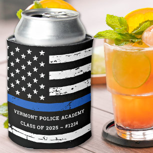 Abschluss der Polizeiakademie der Thin Blue Line Dosenkühler