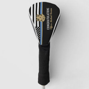 Abschluss der Polizeiakademie Thin Blue Line Flag Golf Headcover