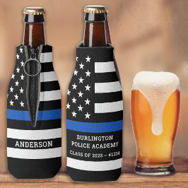 Abschluss der Polizeiakademie Thin Blue Line Flaschenkühler