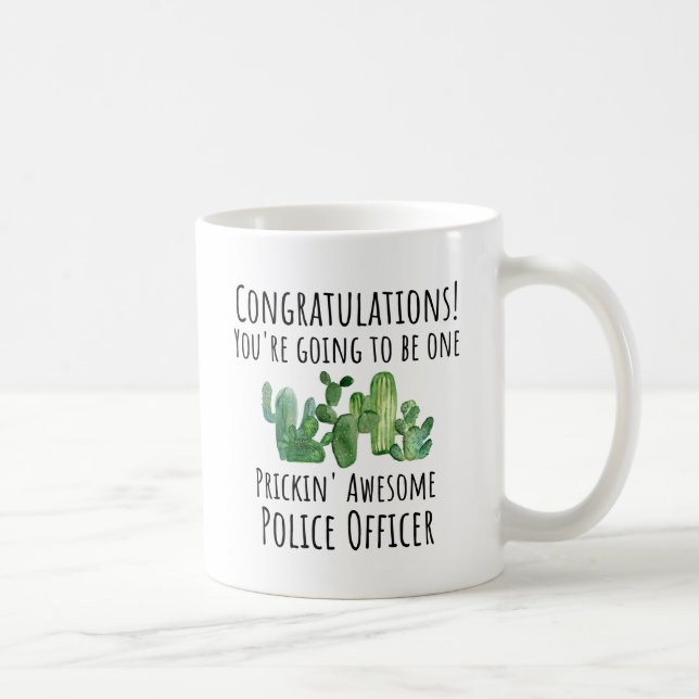 Abschluss der Polizeiakademie - Zukunft - Geschenk Kaffeetasse (Rechts)