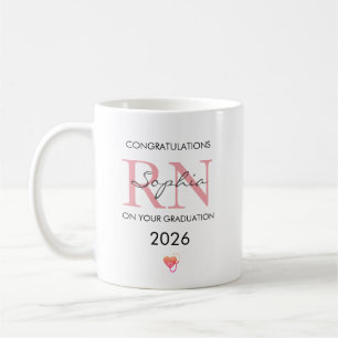 Abschluss der RN-Ausbildung Personalisierter Name Kaffeetasse