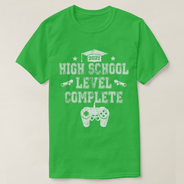 Abschluss der Schulklasse 2022 T-Shirt (Design vorne)