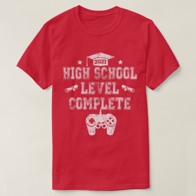 Abschluss der Schulklasse 2022 T-Shirt (Design vorne)