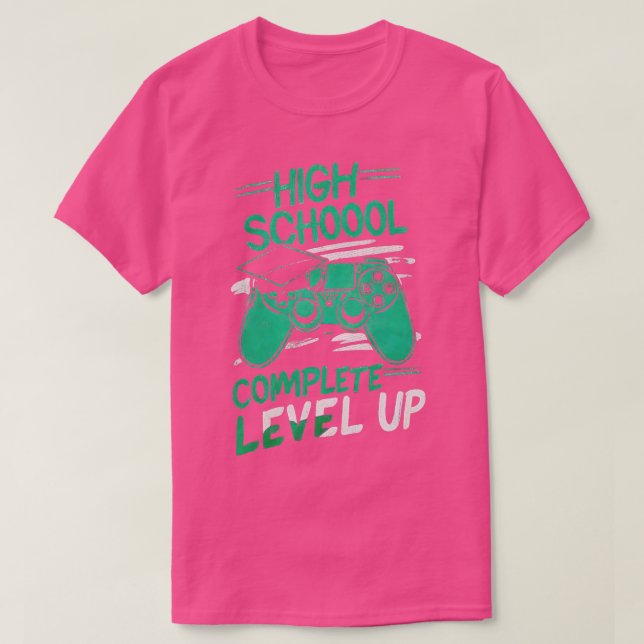 Abschluss der Schulklasse 2024 T-Shirt (Design vorne)