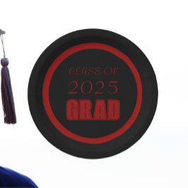 Abschluss der Schwarzen und Roten Schule Pappteller