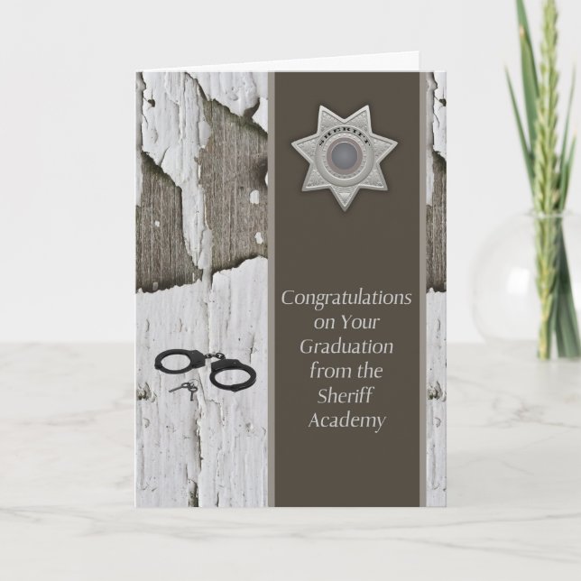 Abschluss der Sheriff Academy Karte (Vorderseite)