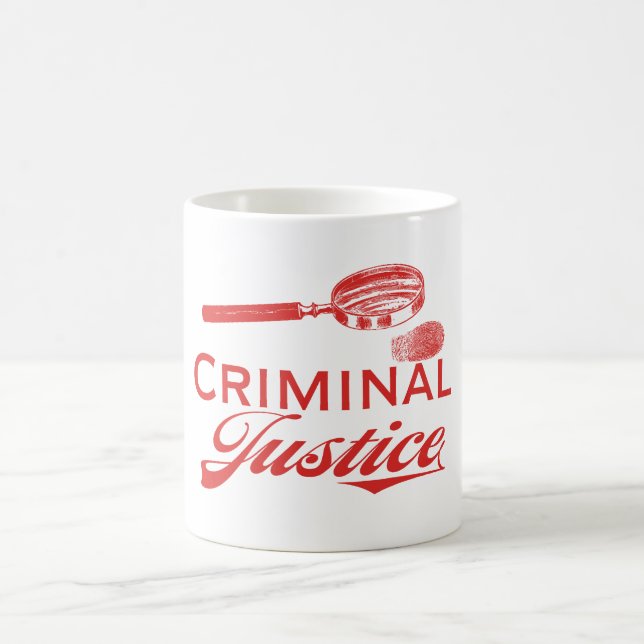 Abschluss der Strafjustiz Beruflich Kaffeetasse (Mittel)