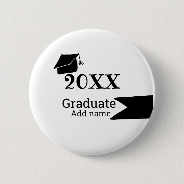 Abschluss der Stufe 20XX mit schlichter minimaler  Button (Vorderseite)