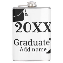 Abschluss der Stufe 20XX mit schlichter minimaler  Flachmann