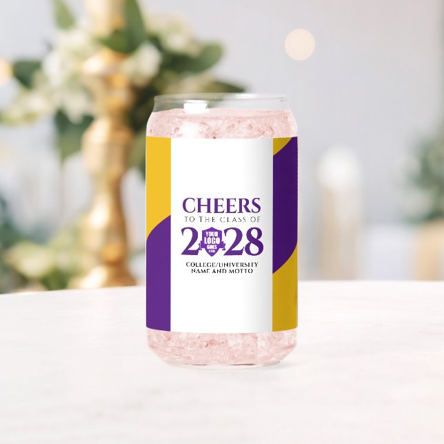 Abschluss der Uni der lila Gold School Dosenglas (Insitu (Hochzeit))