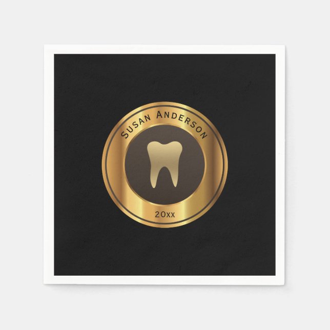 Abschluss der Zahnärzte Napkins Serviette (Vorderseite)