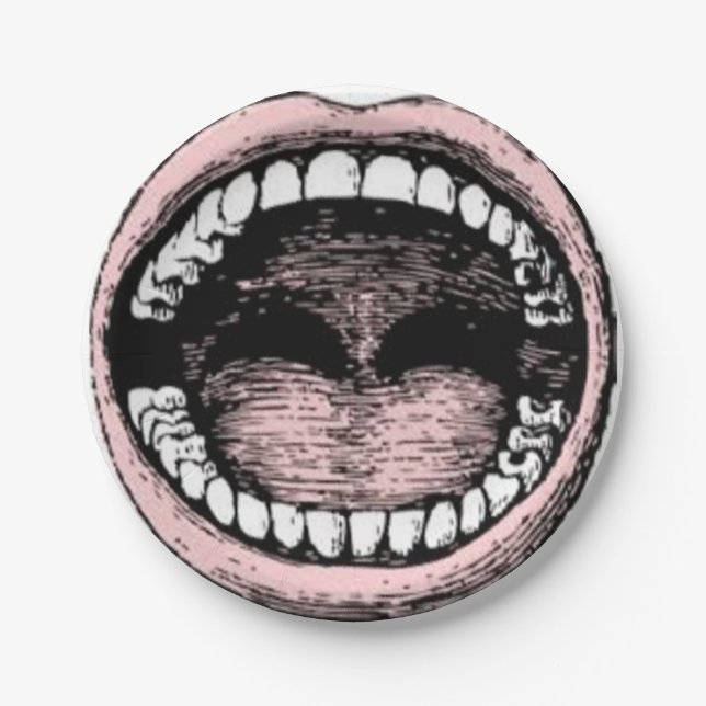 Abschluss der Zahnarztschule Pappteller (Vorderseite)