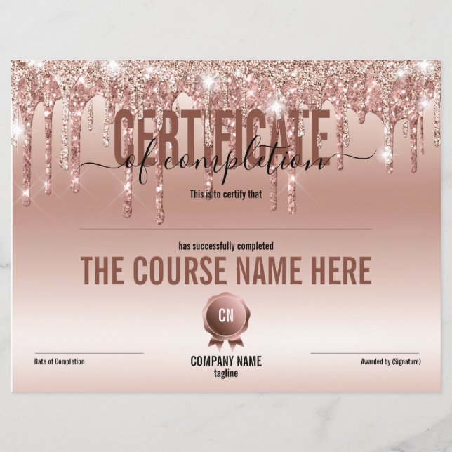 Abschluss des Abschlusszertifikats (Vorderseite)