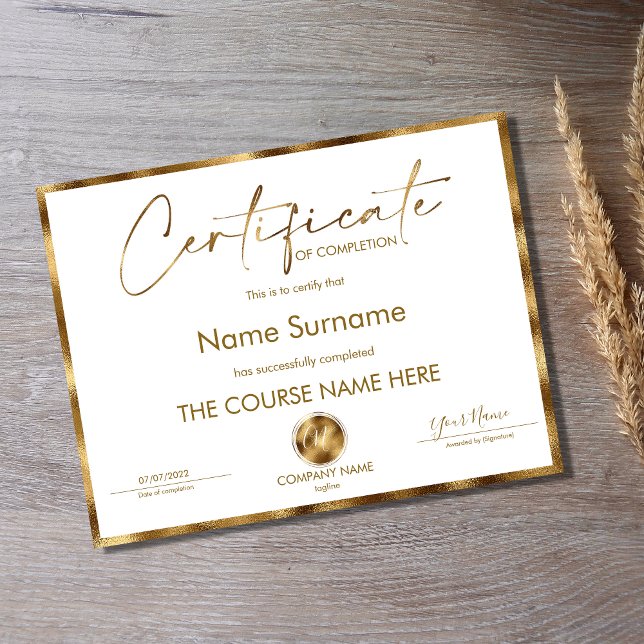 Abschluss des Abschlusszertifikats (Von Creator hochgeladen)