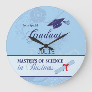 Abschluss des Arbeitstherapeuten wirl rundes Gesch Große Wanduhr