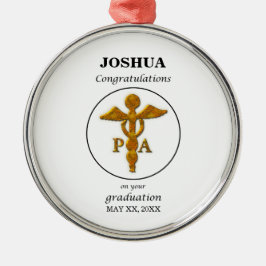 Abschluss des Arztes Glückwunsch Ornament Aus Metall