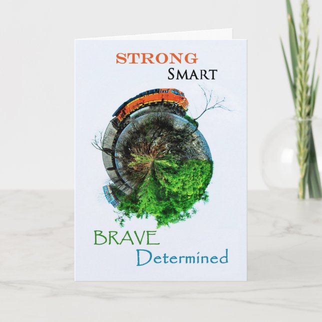 Abschluss des Bestimmungsorts Karte (Vorderseite)