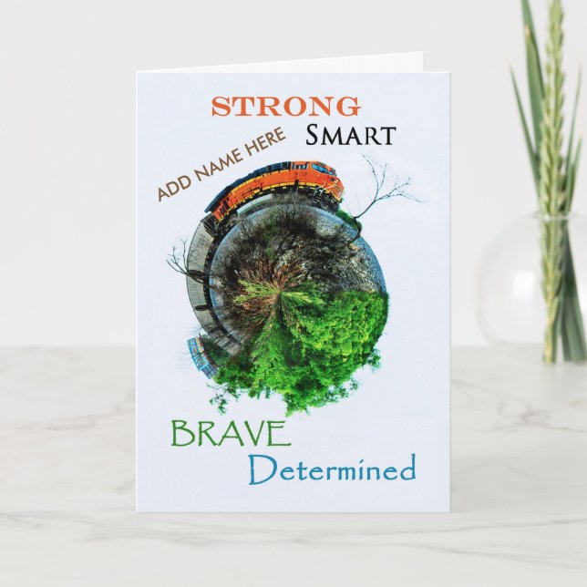 Abschluss des Bestimmungsorts Karte (Vorderseite)