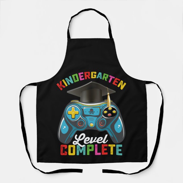 Abschluss des Kindergartenniveaus Gaming Schürze (Vorderseite)