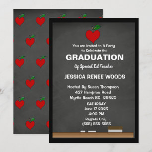 Abschluss des Roten Herzens Einladung des Dozenten