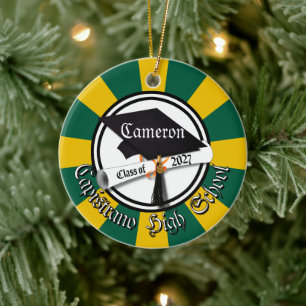 Abschluss-Diplom-Klasse 2027 Foto-Abschlussfeier Keramik Ornament