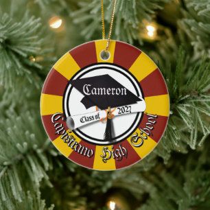 Abschluss-Diplom-Klasse 2027 Foto-Abschlussfeier Keramik Ornament
