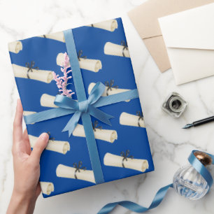Abschluss-Diplom mit Bow Geschenkpapier