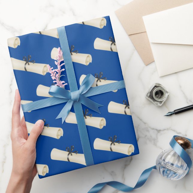 Abschluss-Diplom mit Bow Geschenkpapier (Schenken)