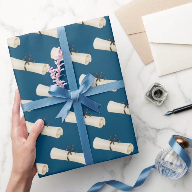 Abschluss-Diplom mit Bow Geschenkpapier (Schenken)