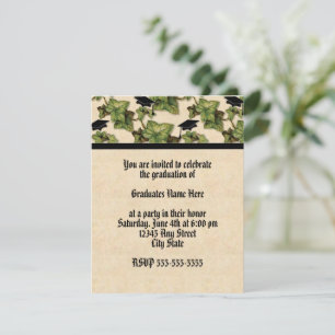 Abschluss-Efeu-Party-Einladung Einladung