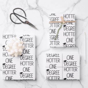 Abschluss Ein Grad Heißer Lustiger College Master Geschenkpapier Set