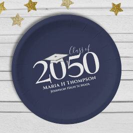 Abschluss Einfach Modernes Minimalistisches Mortar Pappteller