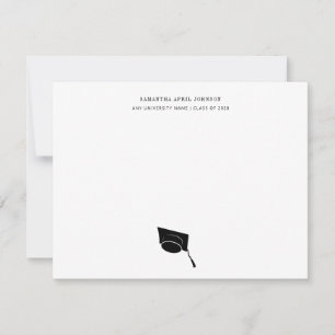 Abschluss Einfache Klasse Grad Cap Mitteilungskarte