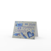 Abschluss - Einklebebuch 1 - Jahreszeit-Karte