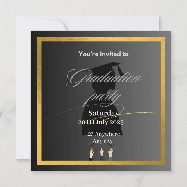 Abschluss Einladung (Vorderseite)