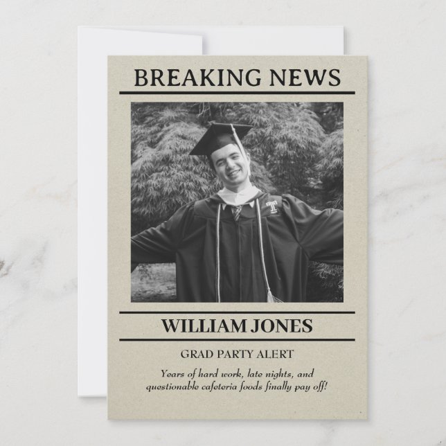 Abschluss Einladung (Vorderseite)