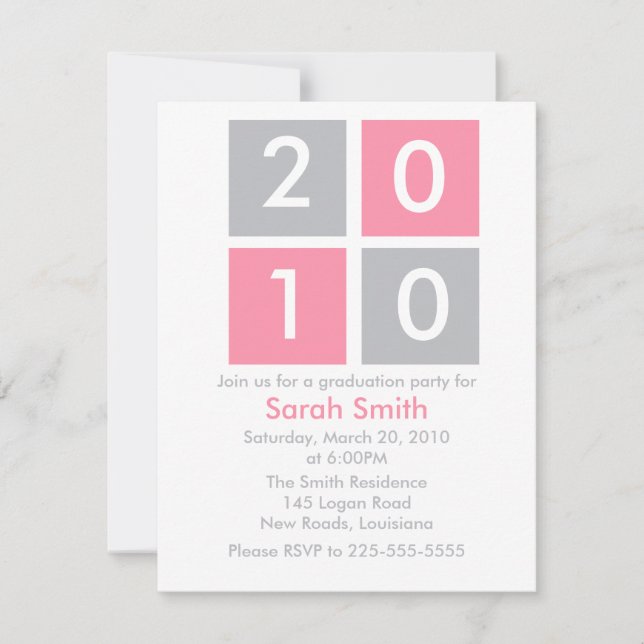 Abschluss Einladung (Vorderseite)